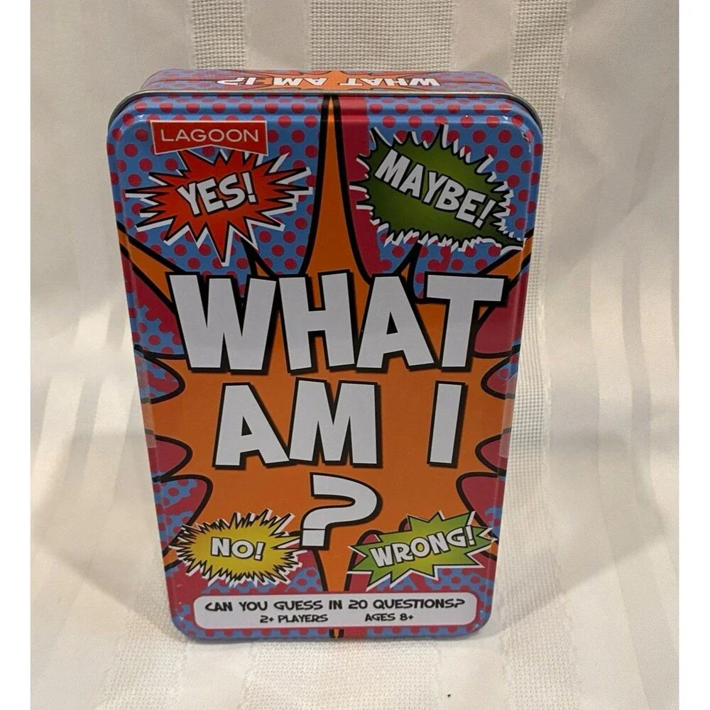 Lagoon What Am I? Guessing Card Game in Tin, Ages 8+, 2+ Players